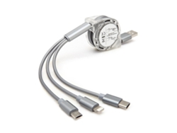 Cable De Datos Móvil Retráctil De Uno A Tres