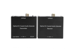 Extensor Y Convertidor De Audio Digital Coaxial Y De Fibra Óptica Para Cable Cat5e/6, Decodificador De Enchufe Europeo.