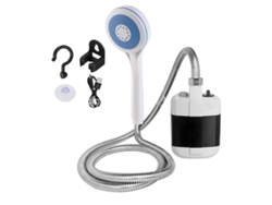 Ducha portátil (bomba eléctrica, funciona con pilas, para acampar)