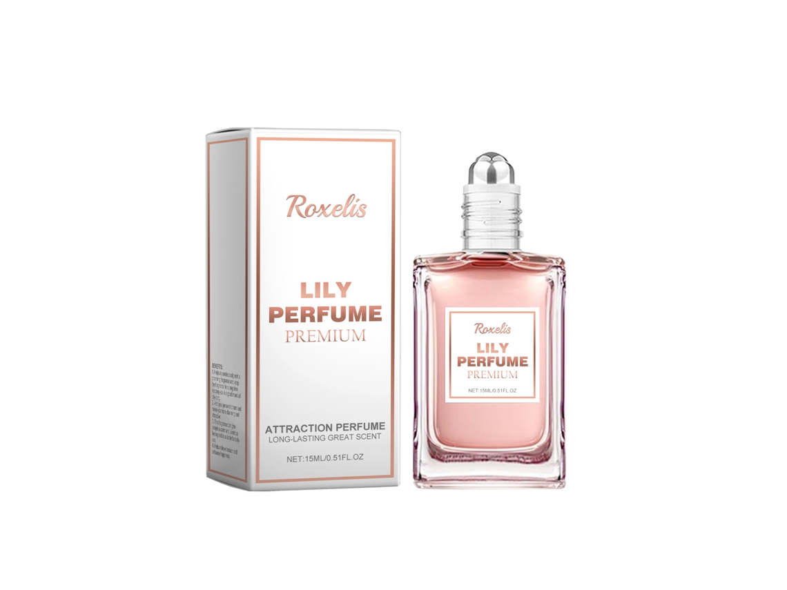 Perfume de mujer con ferreomonio y aroma a lirio.