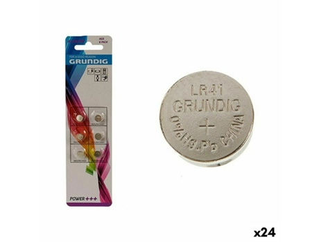 Pilas de Botón Alcalinas Grundig LR41 AG3 (24 Unidades)
