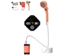 Bomba De Ducha Eléctrica Portátil Recargable Para Camping Con Pantalla Digital Inteligente