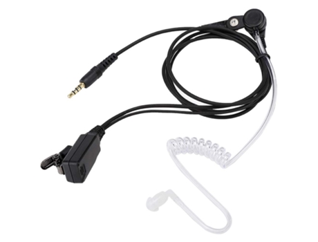Auriculares con cable, auriculares PTT Auriculares portátiles Mic Auriculares giratorios para auriculares Ruido de corte monoaural para personal de...