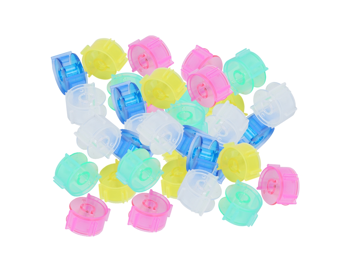 TRUYUETY 100 uds Clips Fijadores de Carretes Accesorios para Máquina de Coser Almacenamiento Anticaída