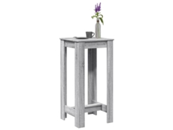 Mesa Alta De Bar | Mesa De Café Madera Ingeniería Gris Sonoma 51x50x103,5 Cm