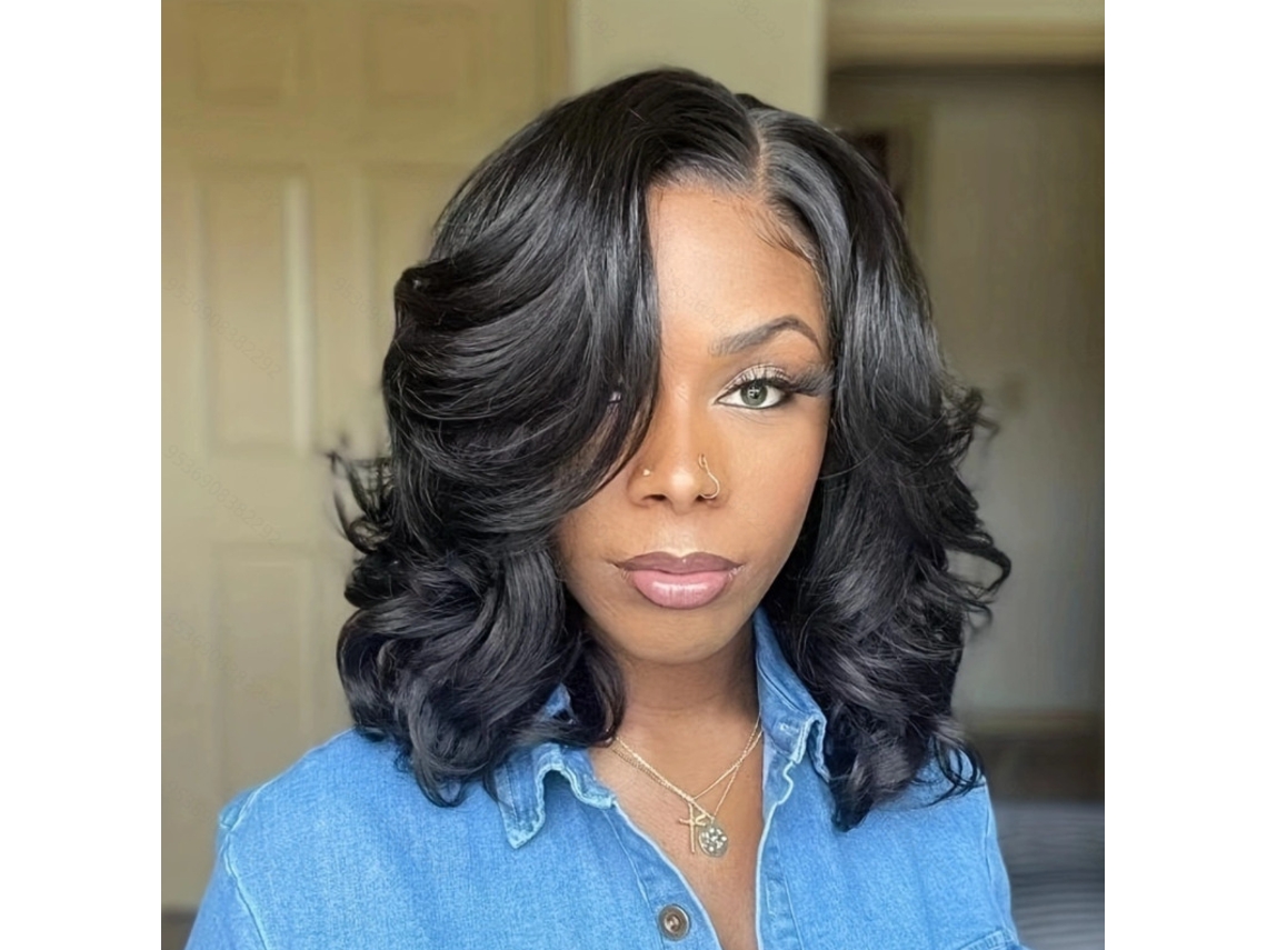 Cabello corto, ondas negras