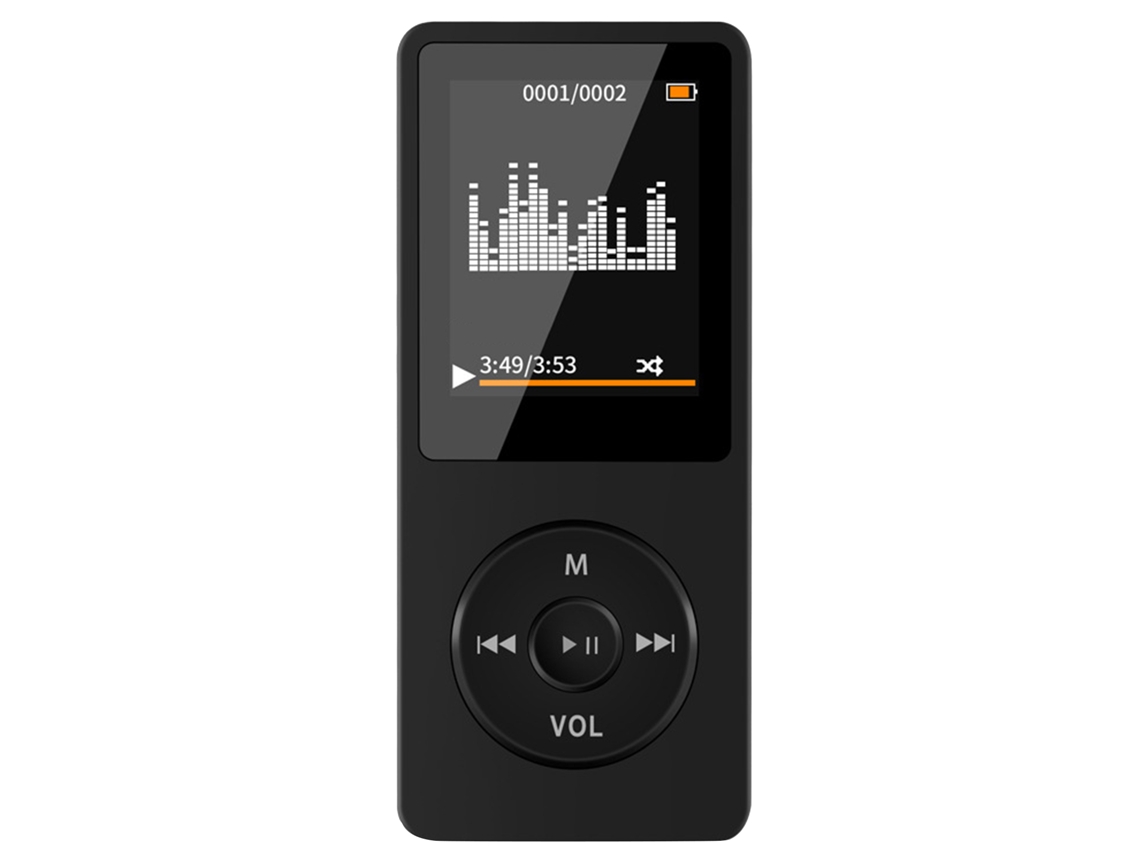 Reproductor MP4 Yizhood JS01 de 1.8 pulgadas y 32 GB de memoria TF (negro)