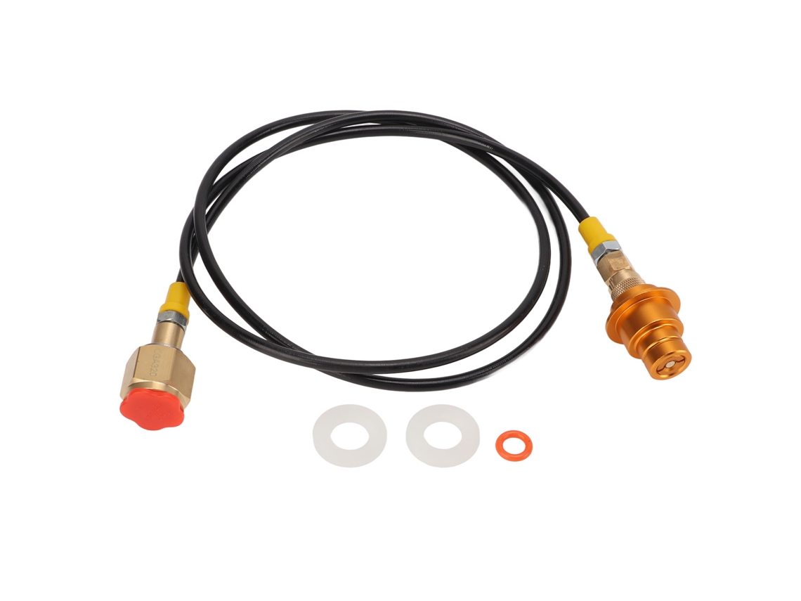 Adaptador De Manguera Para Tanque De Co2 De 60 Pulgadas Con Conexión Rápida Para Máquinas De Refrescos De Latón Y Abs.