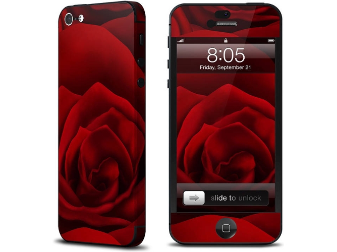Funda iPhone 5 DECALGIRL AIP5-BAONAME Rojo