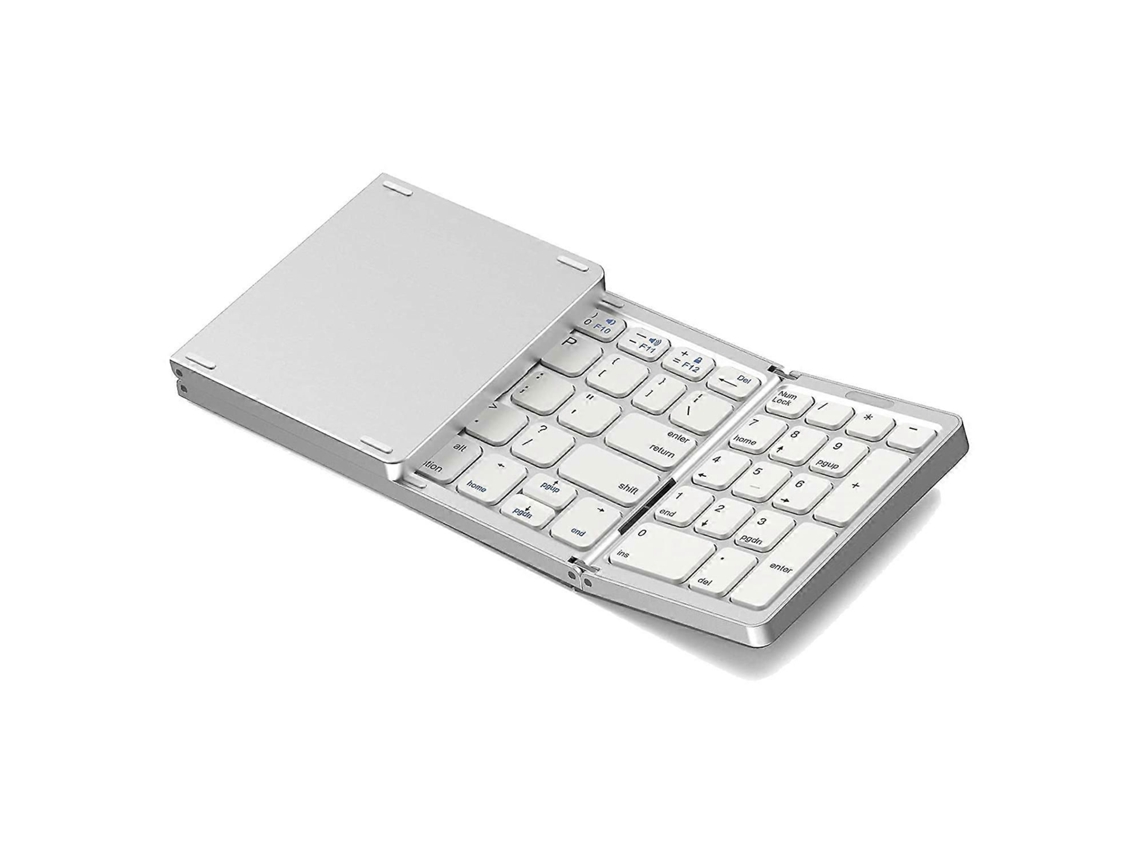 Teclado Bluetooth Dobrável, Teclado Sem Fio Recarregável Via Usb para Laptops com Ios, Android e Windows. TAISHENGDA