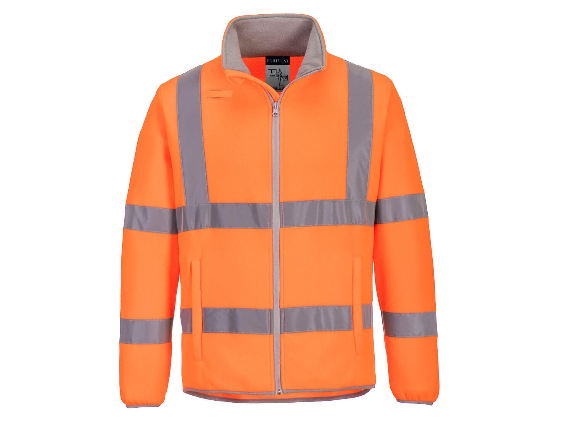 Forro polar ecológico de alta visibilidad: comodidad y sostenibilidad. Naranja / 4XL
