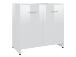 Maison Exclusive - Armario De Baño Madera Contrachapada Blanco Brillo 60x33x61 Cm