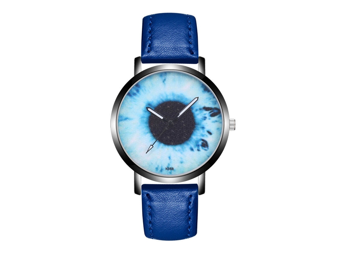 Reloj De Pulsera Analógico De Cuero Para Hombre Con Esfera Redonda, Movimiento De Cuarzo, Color Azul Marino.