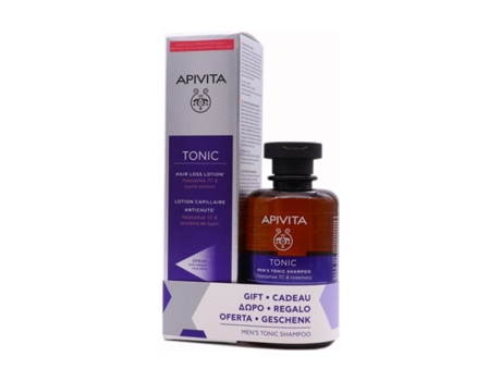 Apivita - Loção anti-queda + shampoo tonificante masculino 150 ml