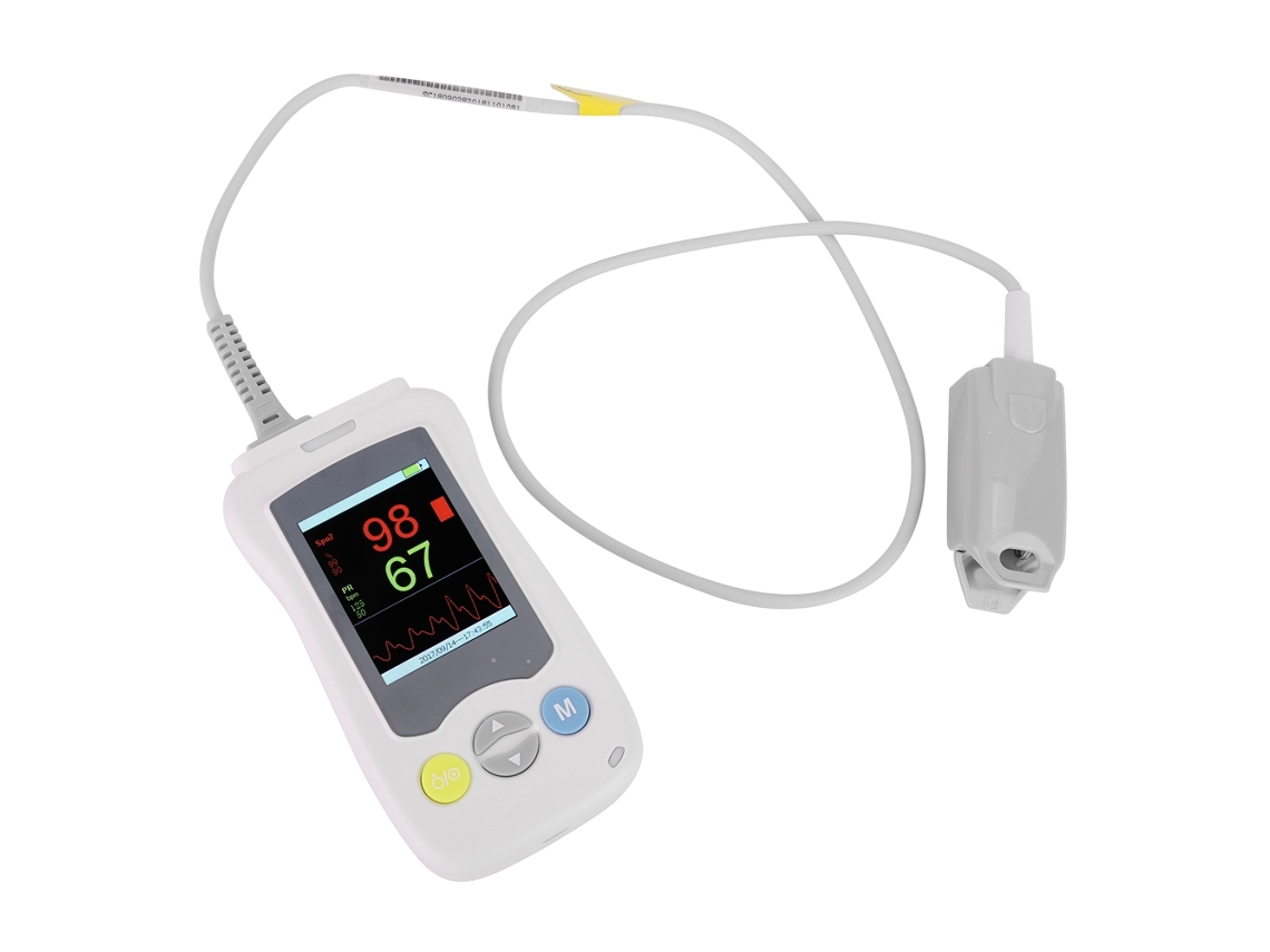 Oxímetro de pulso portátil para adultos, recién nacidos, bebés y niños. Dispositivo de monitorización de la salud.
