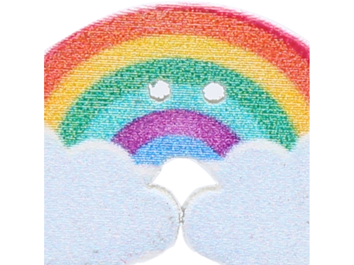 200 Botones De Madera Pintados Con Efecto Arcoíris Para Manualidades, Con 2 Agujeros - Accesorios De Decoración Infantil