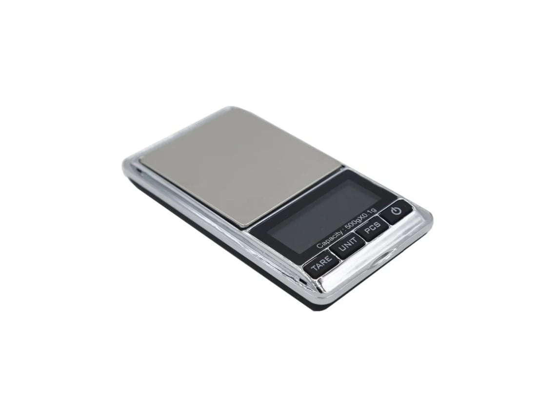 Mini báscula digital para mediciones precisas, báscula inteligente portátil de acero inoxidable con pantalla LCD clara y función de conteo, ideal para