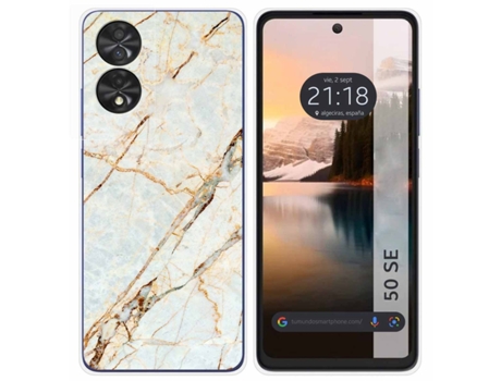 Funda Diseño Mármol para Tcl 50 Se TUMUNDOSMARTPHONE Multicolor