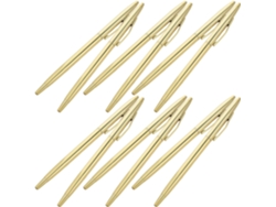Juego de 12 bolígrafos recargables de metal dorado con tinta negra de secado rápido de 1,0 mm. SFUSHOS