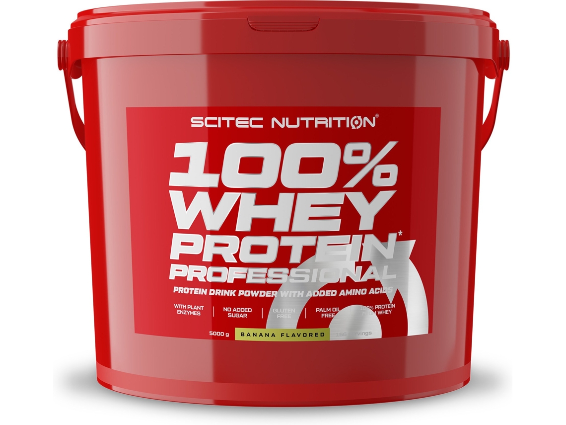 Proteína SCITEC NUTRITION 100% Professional Fórmula Mejorada Ni Azúcares (5 Kg - Plátano)