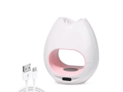 Mini lámpara UV LED para uñas, blanca, USB, 16 W, portátil, con forma de rosa, para uñas de gel, Ly Ebike