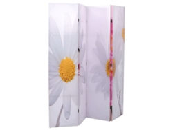 Biombo plegable de 160 x 170 cm con estampado floral multicolor Dec031168