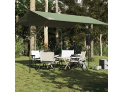 Lona de camping impermeable verde de 400x294 cm