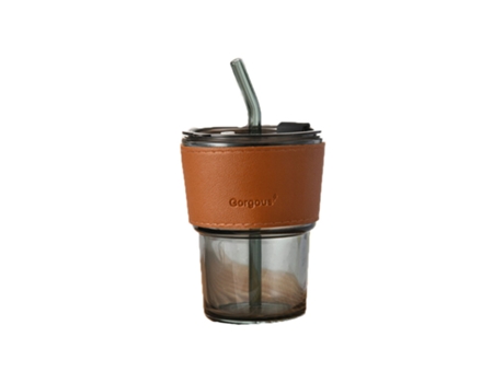Tazas de agua de cristal tazas de café tazas de paja de uso doméstico de gran capacidad