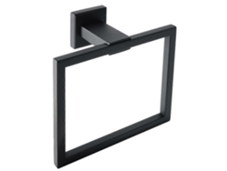 Toallero de pared cuadrado moderno de acero inoxidable SUS304 negro mate