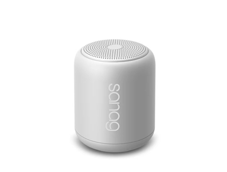 Altavoz Bluetooth portátil inalámbrico con refuerzo de graves 18 horas de tiempo de reproducción y recarga rápida micrófono integrado blanco BISBIS...