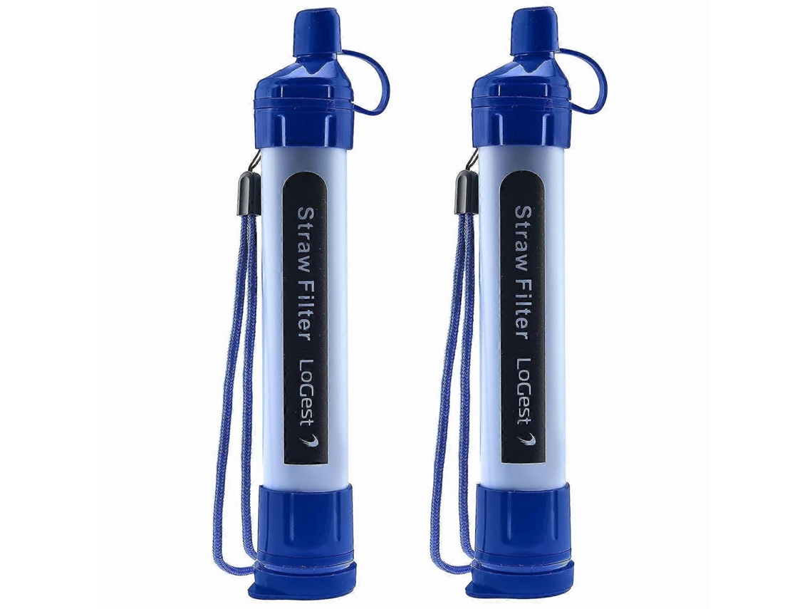 Kit de 2 pajitas filtrantes de agua ELECTVAULT1 para emergencias.