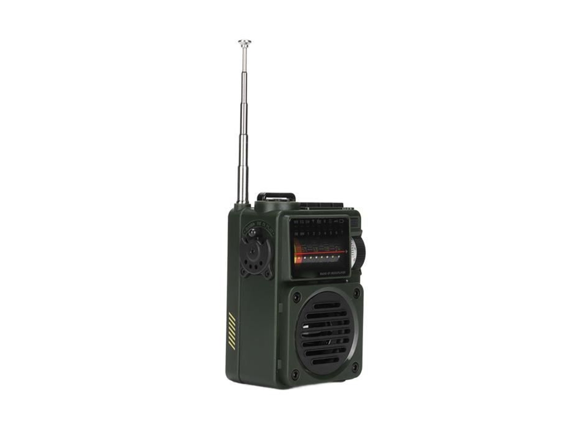 HURRISE Receptor de Radio de Onda Corta Portátil Receptor de Radio de Banda Completa FM MW SW WB Previsión del Sonido del Casete