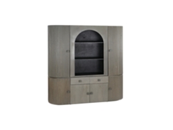 Vitrina Jamun Cristal Gris 177x40x180cm