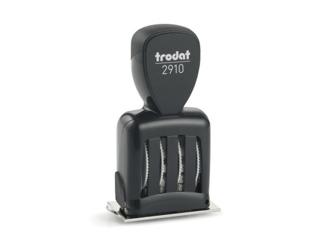 Trodat 73042 sello comercial Tradicional Sello de fecha Metal, Plástico