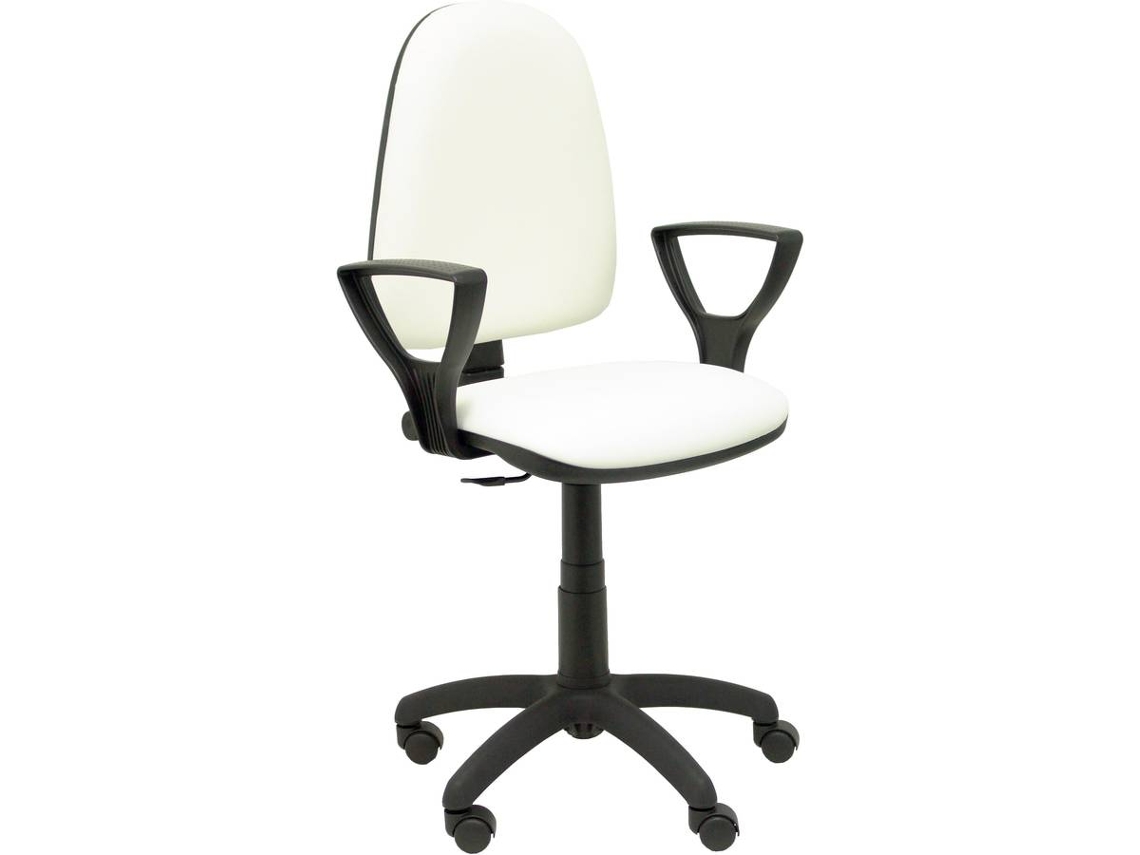 Silla Operativa PYC Ayna Blanco (Brazos Ajustables - Similpiel)