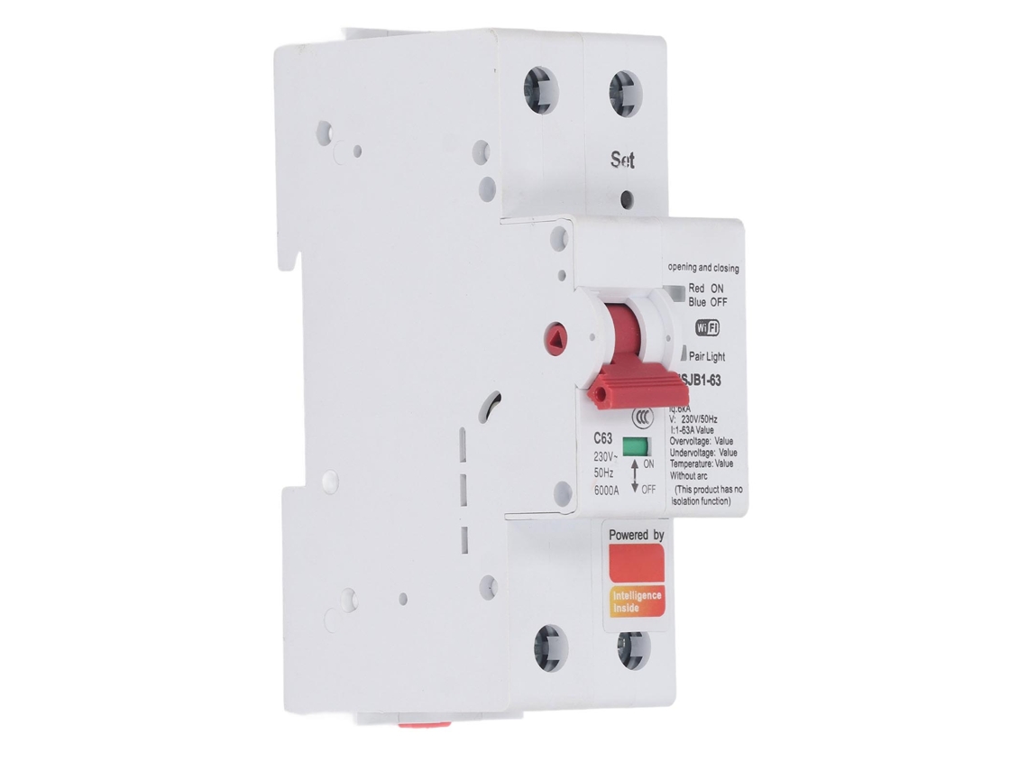 Disyuntor Inteligente Wifi 63a Con Protección Contra Sobrecarga Y Medida Por App 110v