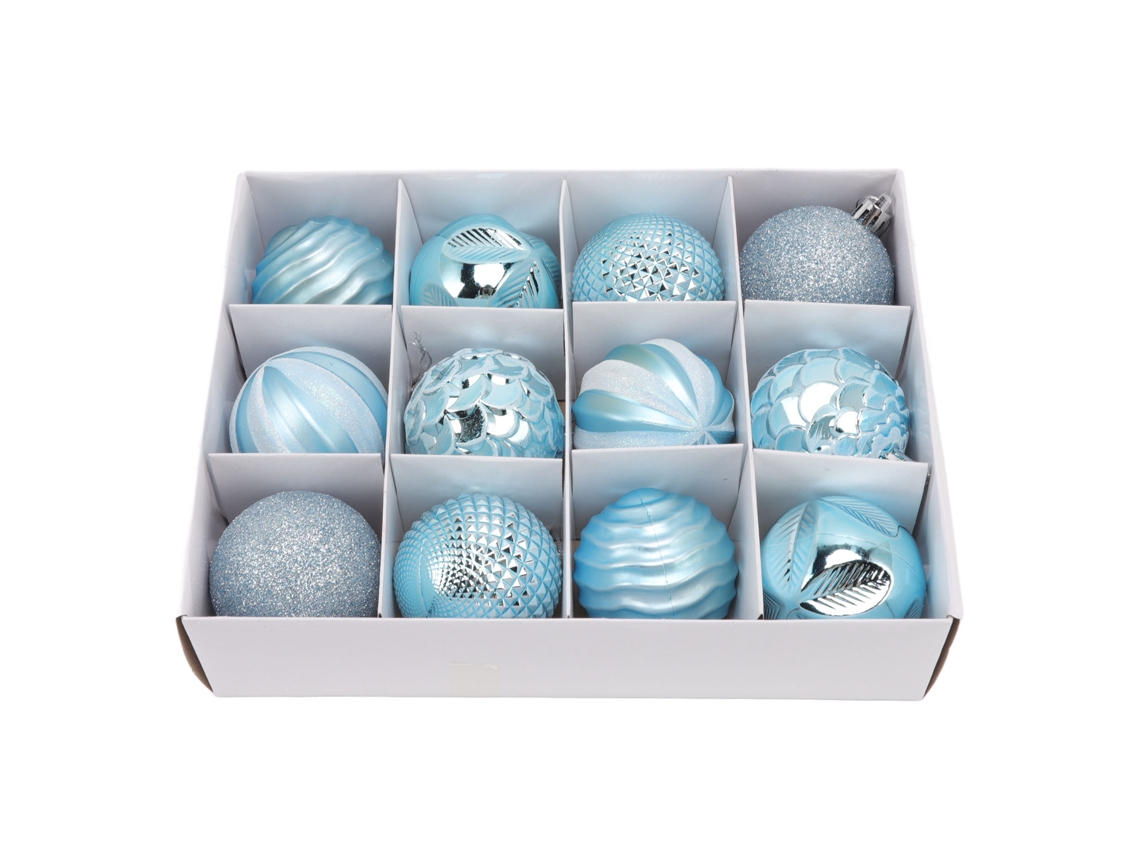 Bolas Navideñas Decorativas Para Fiestas Familiares, Cenas, Jardín Y Cumpleaños - Azul