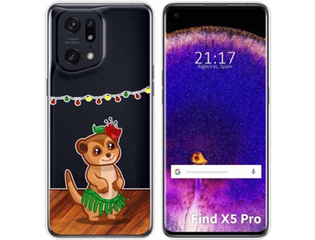 Carcasa para Oppo Find X5 Pro 5G TUMUNDOSMARTPHONE Dibujos Transparente Suricata Multicolor