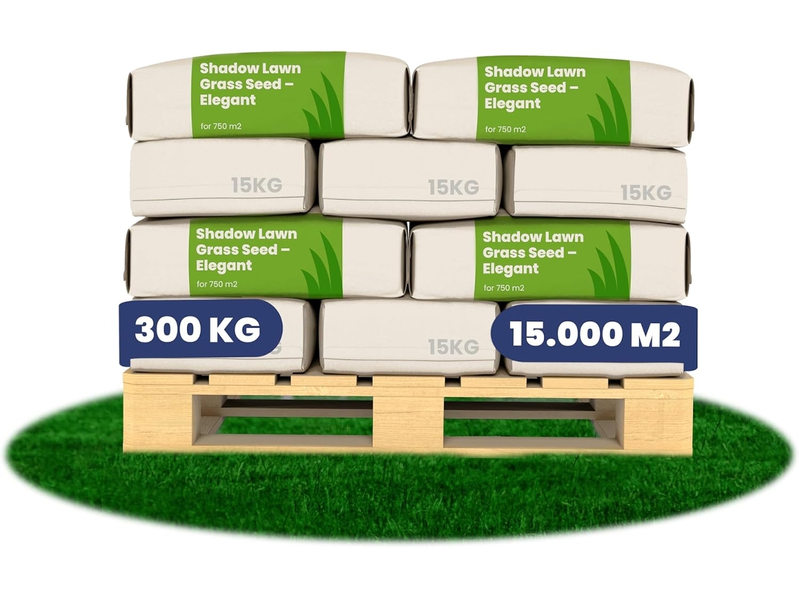 Semilla de césped de sombra elegante 300 kg para 1,5 ha ORGANIFER