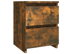 Mesa de noche VIDAXL 815327 (30 x 30 x 40 cm - Madera - Marrón)