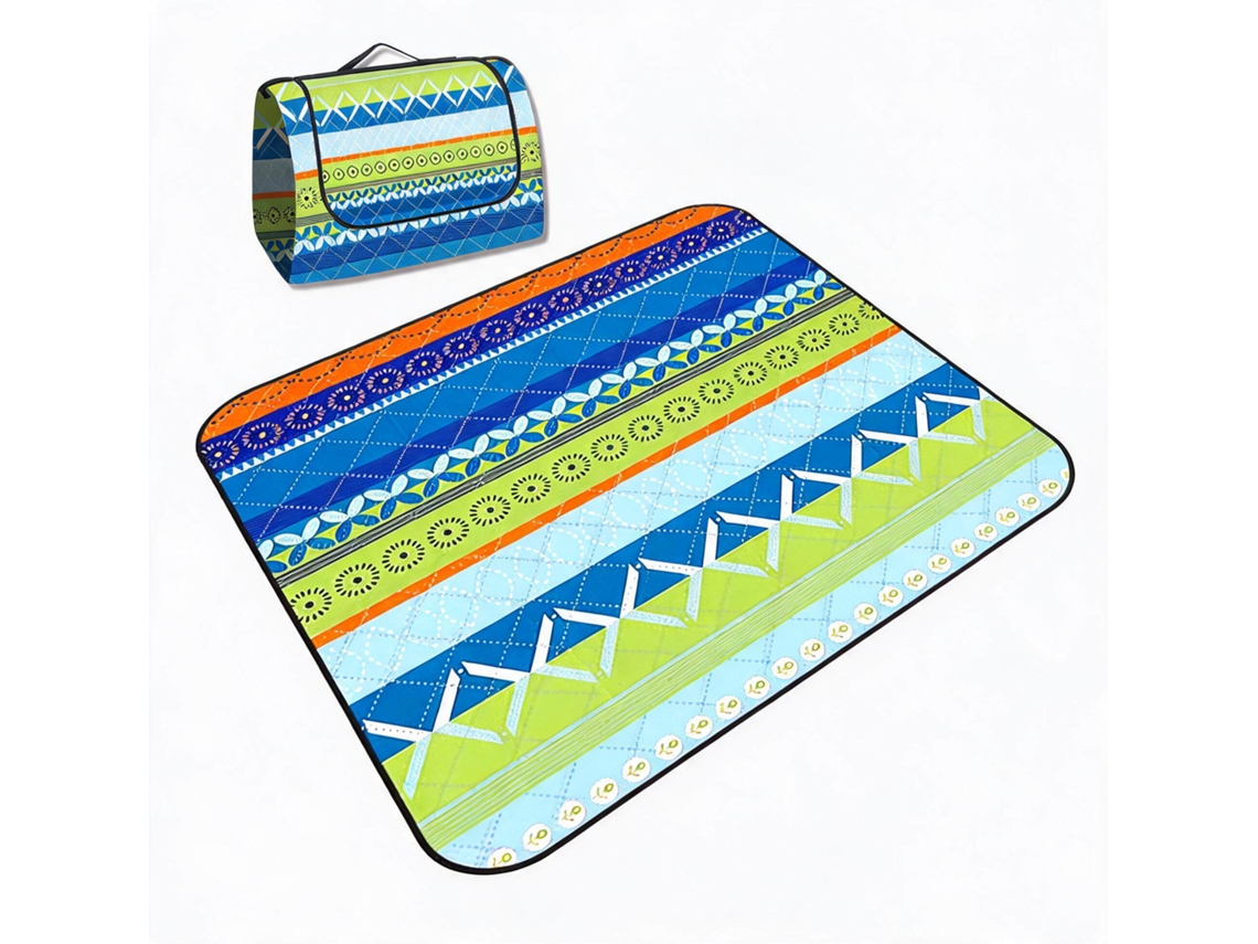 Manta De Picnic De 200 X 200 Cm, Impermeable, Resistente A La Arena, Portátil Y Lavable. Digitallab