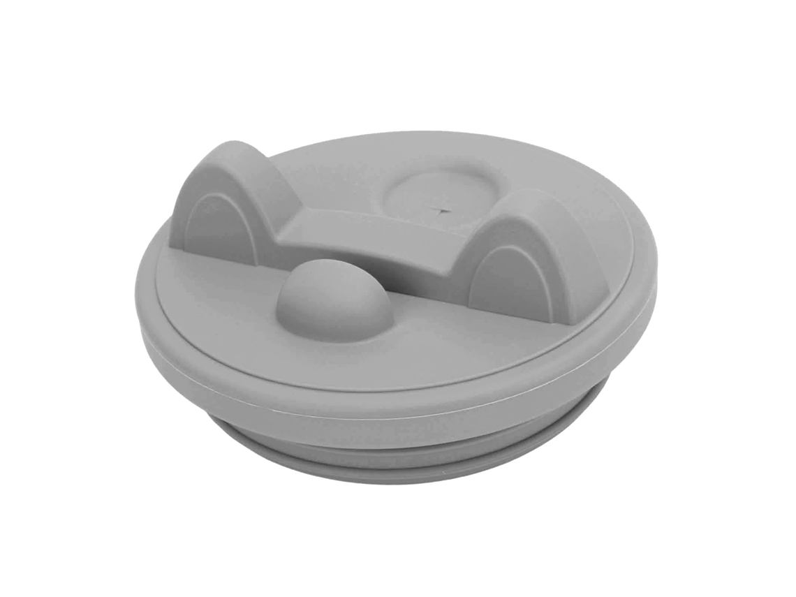 Soporte para teléfono con orejas de gato gris de 40 oz para vaso