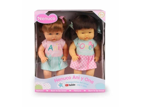 Set Muñecas FAMOSA Ani & Ona 2 Piezas 35 cm