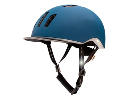 Casco de bicicleta CRAZY SAFETY para hombre y mujer Azul petróleo Talla 53-59cm