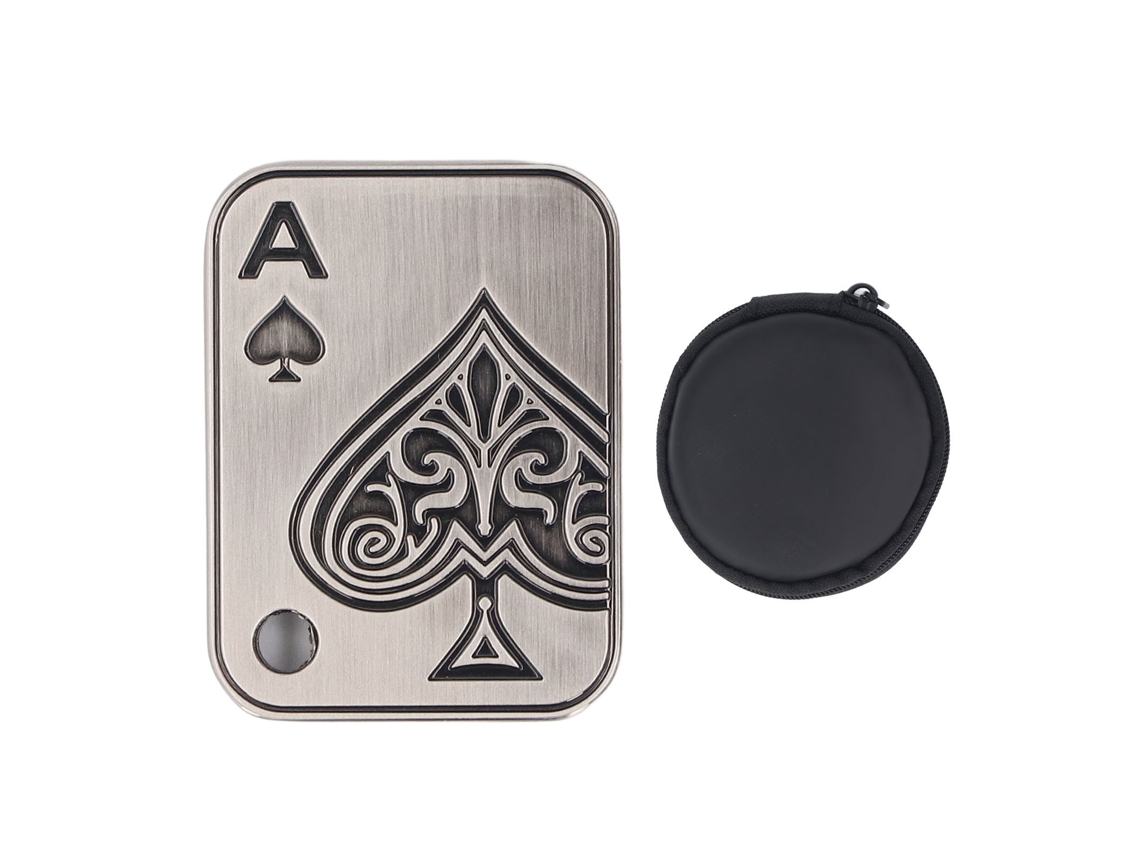 Deslizador Háptico Metálico Con Imán, Acero Inoxidable, Juguete Antiestrés, Plata/negro