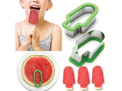 Cortador de sandía con forma de helado, herramienta de cocina de acero inoxidable Everley891
