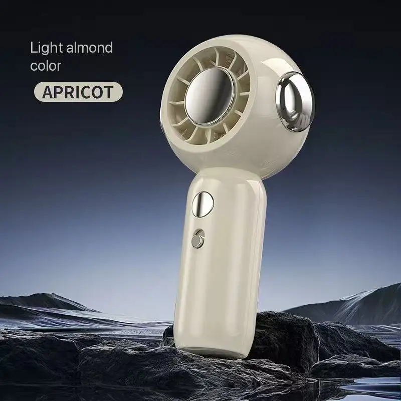 Mini Ventilador Portátil (albaricoque), Batería De Larga Duración, Potente Velocidad Del Viento, Imprescindible Para Refrescarse En Verano.