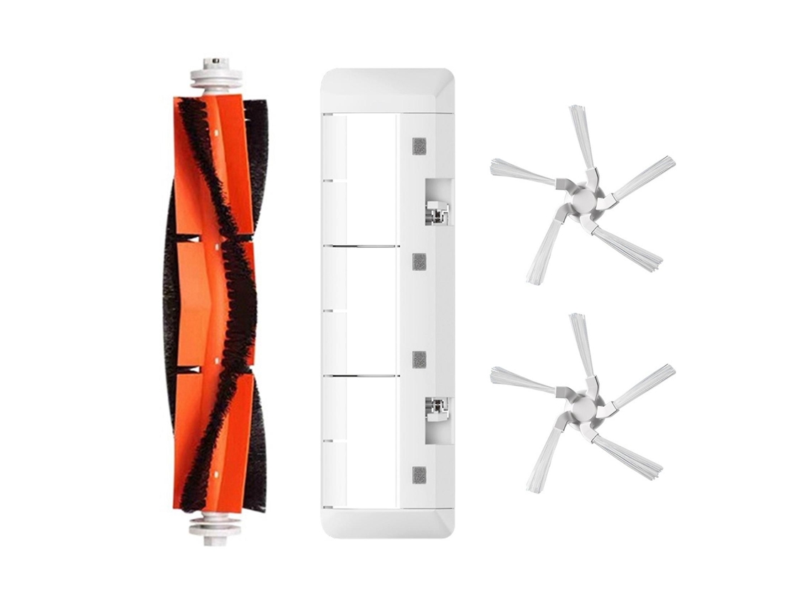 4pcs para xiaomi dreame w10 robotic lado principal rolo principal capa de escova
