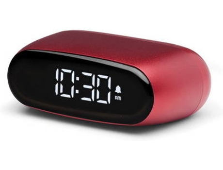 Reloj Despertador LEXON Minut (Digital - Rojo)