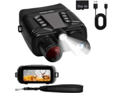 Gafas de visión nocturna para adultos, binoculares de visión nocturna infrarroja dual 4K con batería Chronus de 5000 mAh (negro)